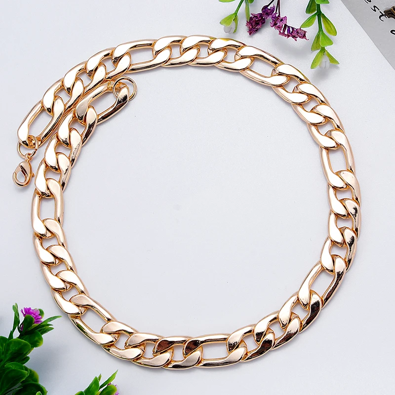 Imitationgold jewelry Domineering male Necklac Not fade Material