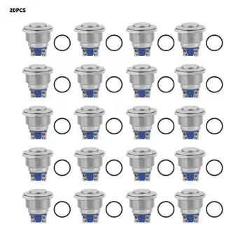 

20pcs 22mm Metal Waterproof Momentary Push Button Switch Auto Reset High Head 2-Pin rotary switch