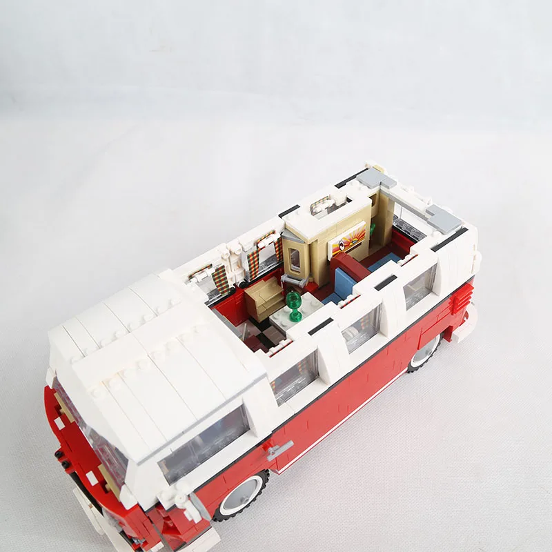 Lepinblocks 21001 Creator Expert Technic Car T1 Camper Van Bus Строительные блоки Набор детских игрушек для детей подарок 10220 King Bricks