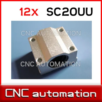 

12pcs SC20UU SCS20UU 20mm Linear Slide Block for DIY CNC Router linear rail