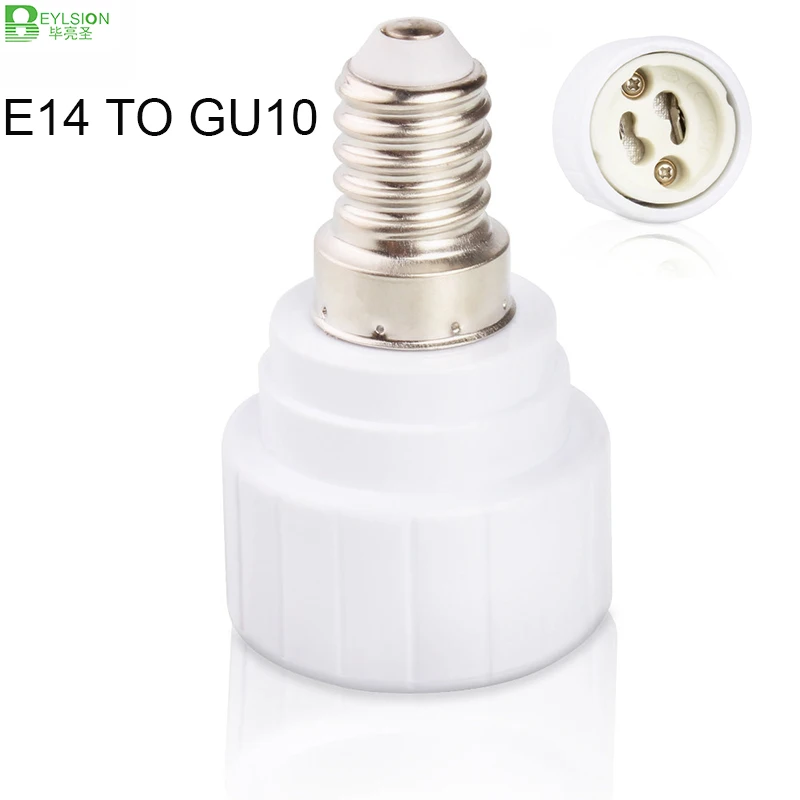 

BEYLSION E14 to GU10 Base Screw LED Lamp Bulb Holder Adapter Socket Converter LED Bulb parts