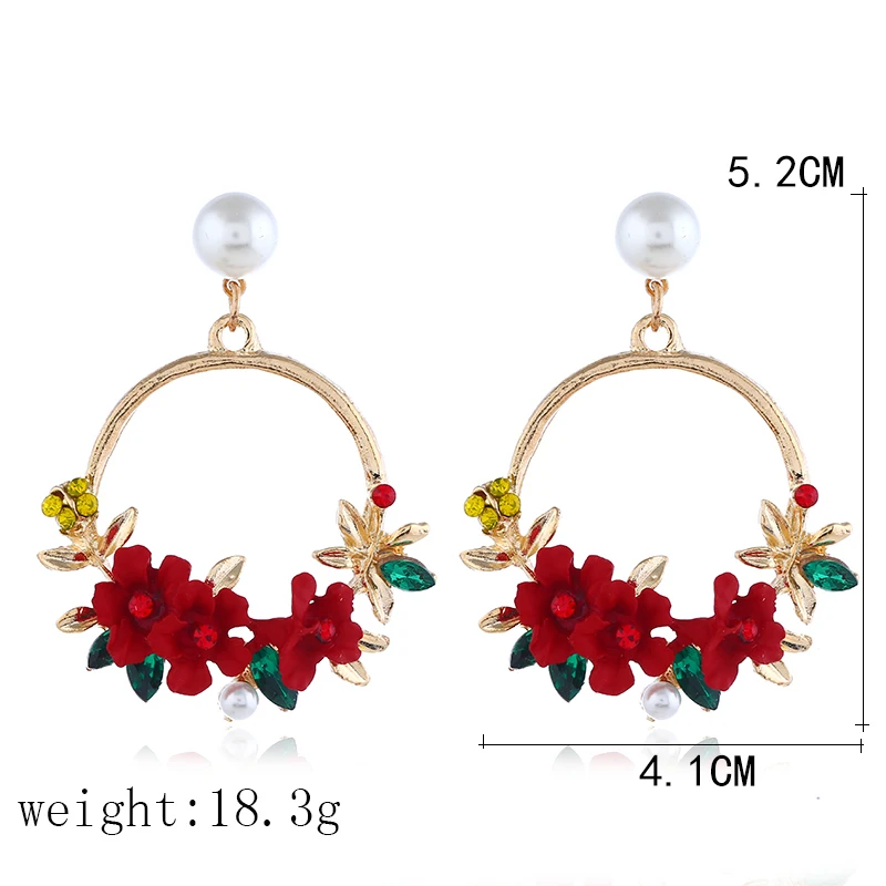 Flower Drop Earrings (5)