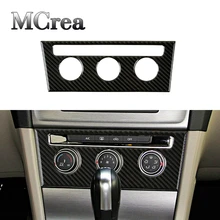 Mcrea 3D наклейки для Volkswagen VW Golf 7 GTI R GTE GTD MK7-2013 углеродного волокна Consle переключатель переменного тока Тюнинг машины с левым рулем аксессуары
