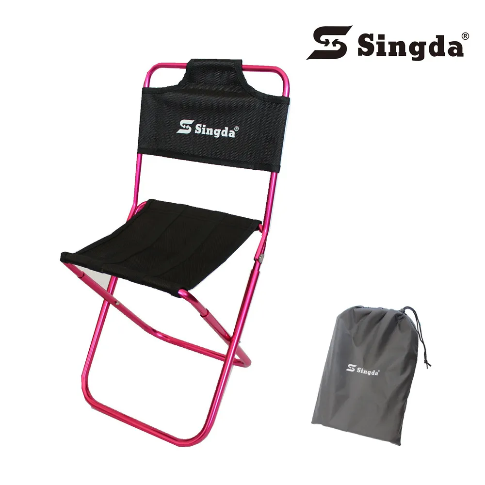 Outdoor camping singda ultra-light aluminum alloy folding canvas chairs colorful portable |