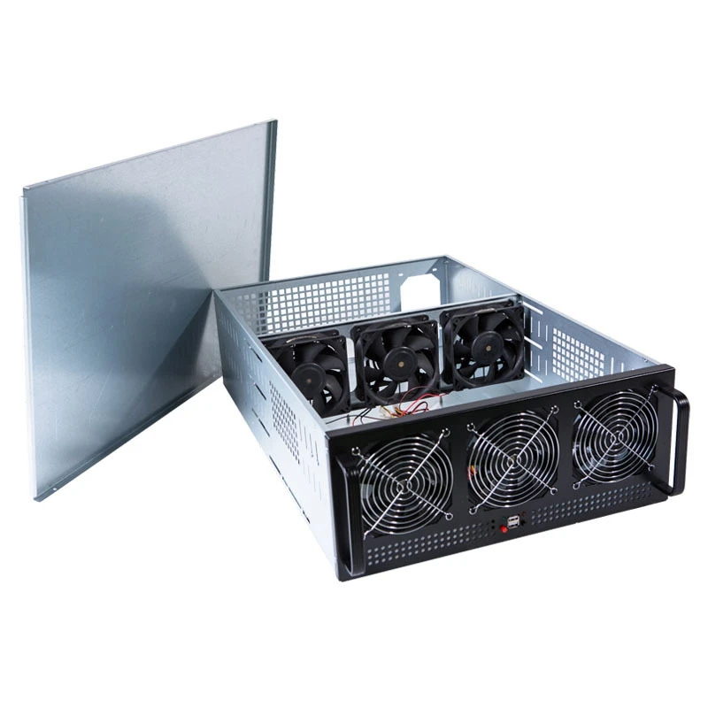 Крипто монета Биткоин добыча rig рамка ETH LTC шасси USB шахтер PC чехол разделитель