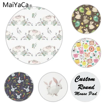 

MaiYaCa Simple Design Cute Smally Bunny Customized laptop Gaming mouse pad Size for 20x20cm 22x22cm Small Mousepad