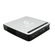 Qinlan промышленный вентилятор Мини-ПК компьютер с Intel Celeron 1037U двухъядерный Поддержка Linux Окна XP Окна 10 7 8.1 ОС Android