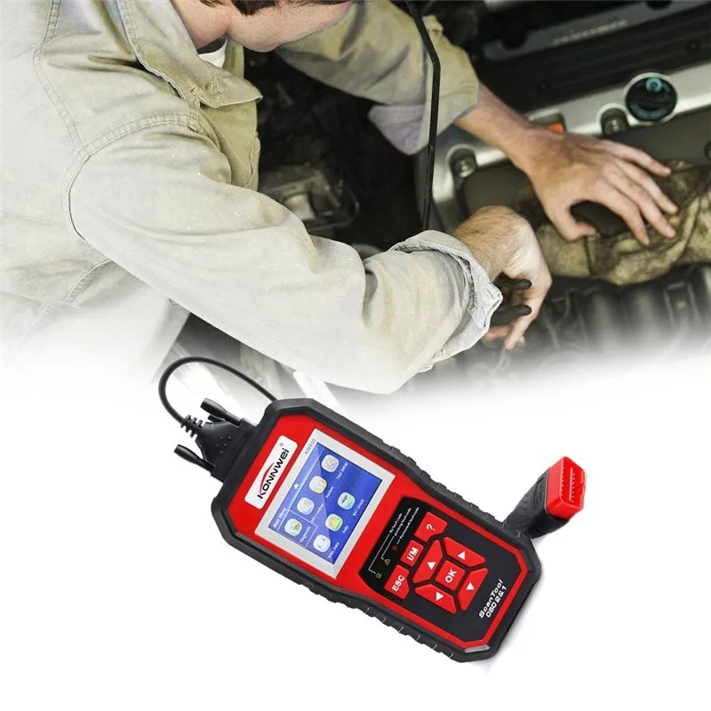 OBD 2 Autoscanner Diagnostic Tool OBD2 OBDII Car Motor Default Diagnosis Instrument Code Readers & Scan Tools with 8 Languages   (2)