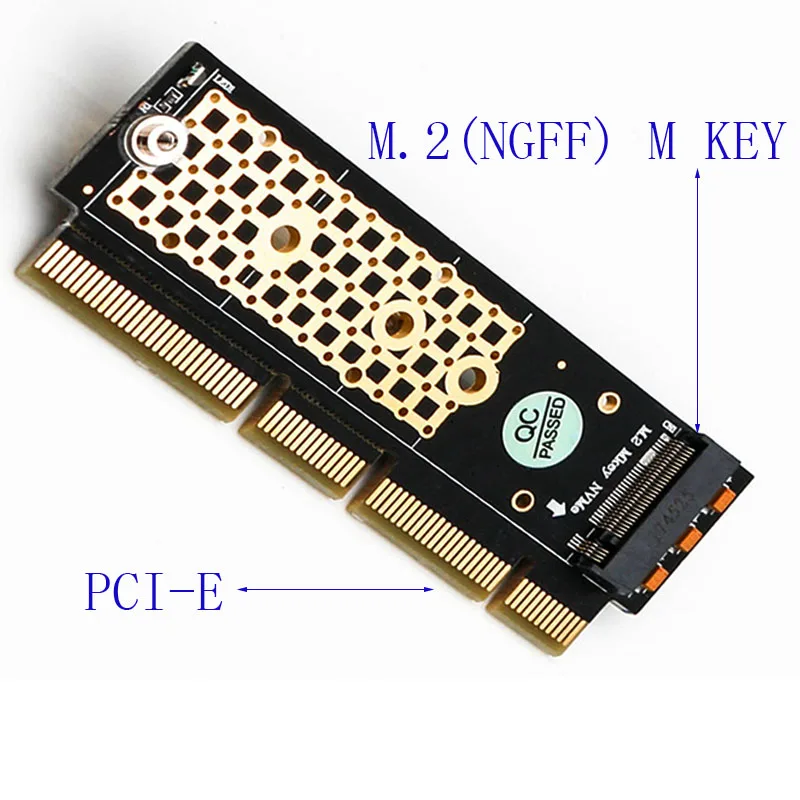 HL M.2 (NGFF) NVMe SSD PCIE 3,0 адаптер с радиатором для 1U/2U сервера и низкий профиль PC