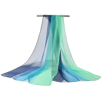 

2018 Women's Georgette Scarf New Fashion Multi-Color Silk Scarf Shawl Spring Summer Thin Chiffon Hijab