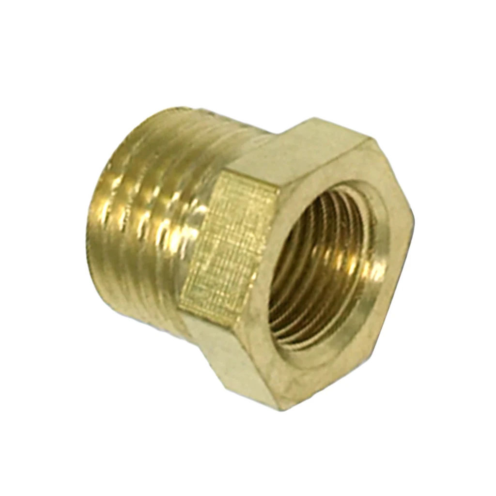 10 Pieces 1/8 Male x 1/4 Inch Brass Straight Invert Flare Female Pipe Adapter Fitting