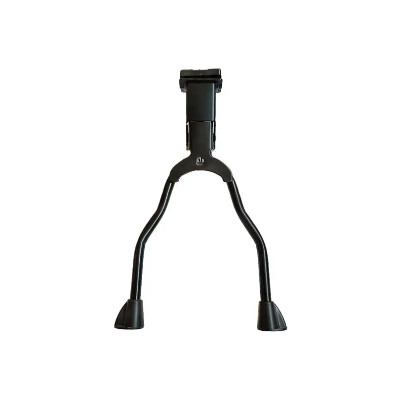 

Double Leg MTB Bicycle Holder Bike Kickstand Parking Rack Mountain Bike Support Side Kick Stand Foot Brace (Black)