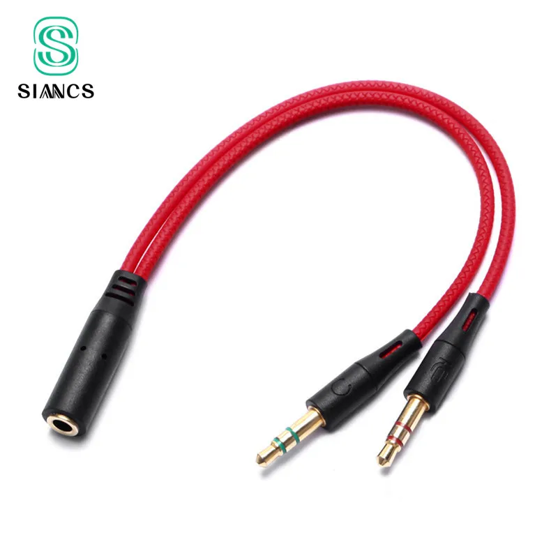Сплиттер для микрофона. Сплиттер для микрофона. 5 mm. 5mm stereo audio male to dual female earphone + mic splitter cable. 3.