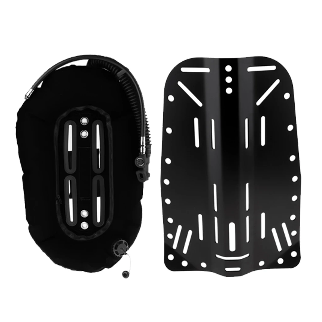 Scuba Diving Donut Wing 30lb/13.3kg with Single Tube & Technical Diving Back Plate Backplate Dive Gear Equipment