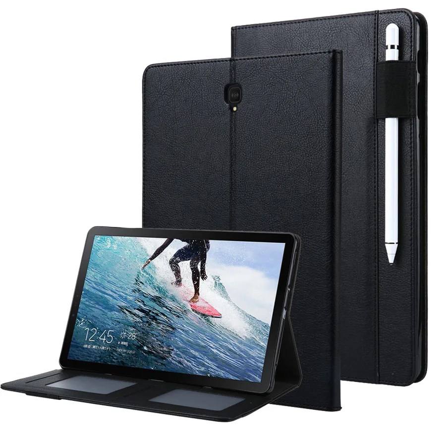 

10.5" Luxury Leather Case for Samsung Galaxy S4 10.5 inch SM-T830 T835 Case Smart Cover Card Slot Pencil Holder Folio Case