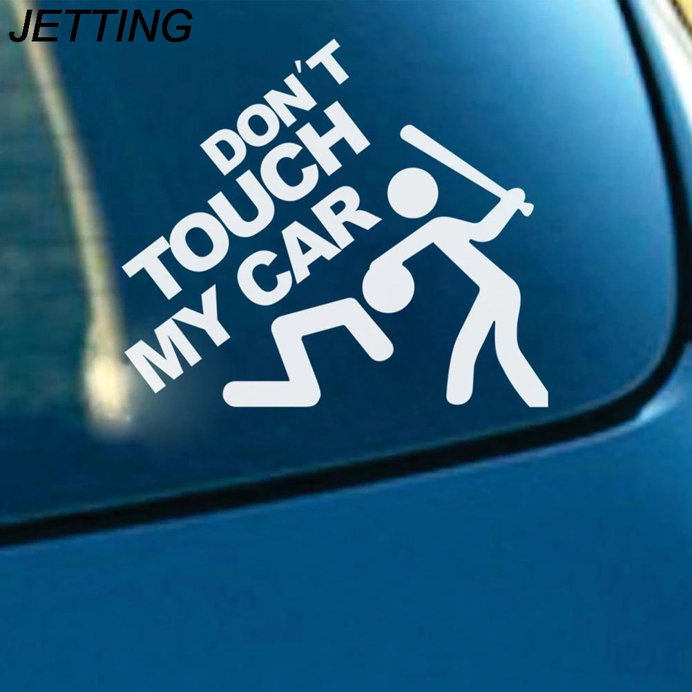 

JETTING Funny Pattern Reflective Car Sticker Waterproof PVC Car Sticker Dont Touch My Car