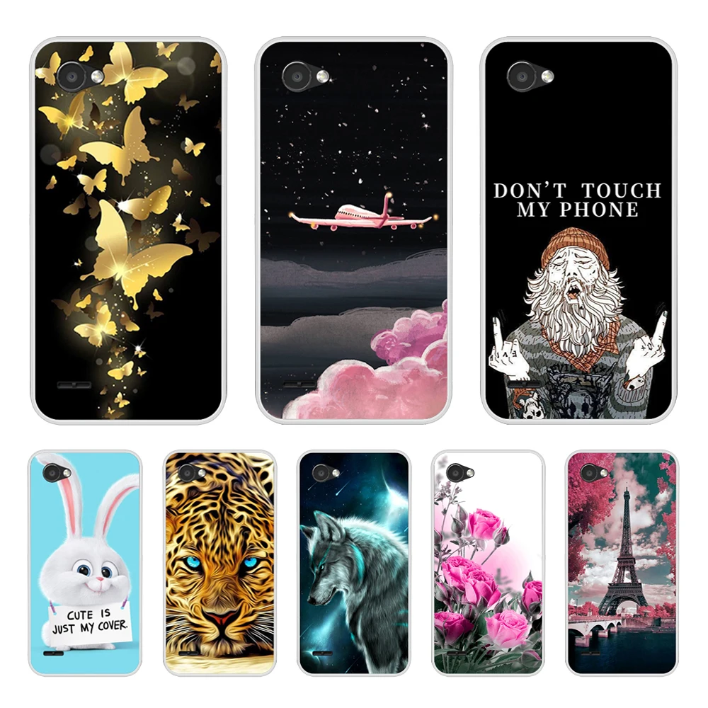 

Ultra thin stylish Phone Case For LG Q6 a alpha Q6a Q 6 M700 Funda Capa Soft Silicon Wallet Cover For LG Q6 5.5" Pattern Cover