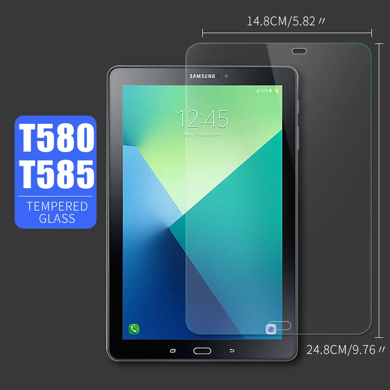 HD планшет закаленное стекло для samsung Galaxy Tab T285 T580 T280 T700 T800 Защитная пленка для samsung N5100 P3100 T320 T230 - Цвет: For Samsung T580