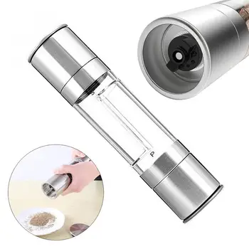 

2 in 1 Stainless Steel Pepper Grinder Manual Salt Pepper Mill Spice Grinder Mills Kitchen Tools for Milling Pepper/Corn/Mustard