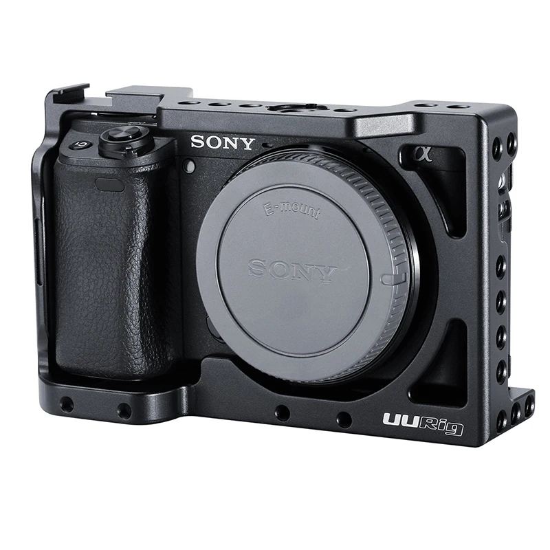 Металлическая клетка UURig для камеры Sony A6400 A6300 A6100 с креплением на Холодный башмак