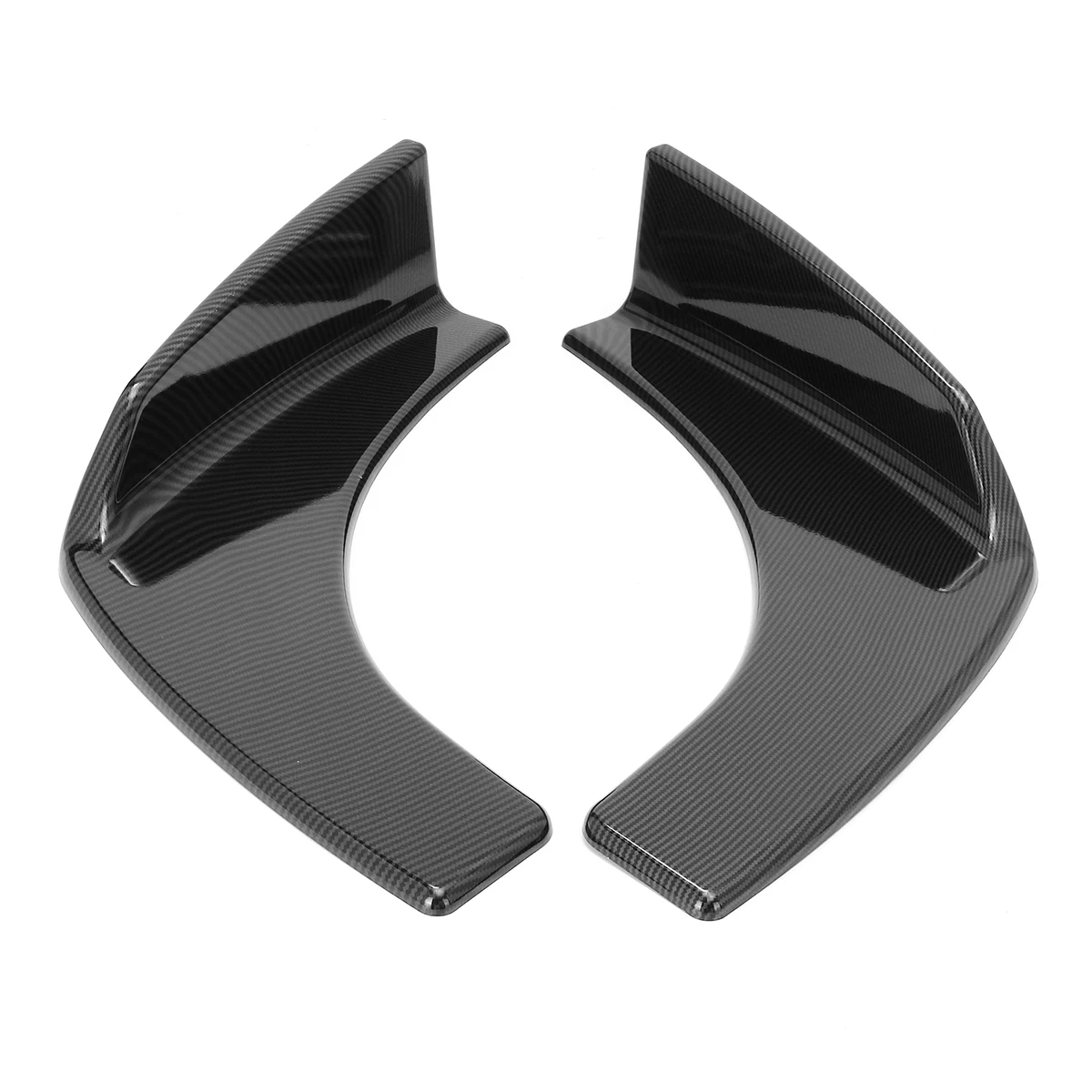 1 par Deflector delantero del coche Spoiler divisor difusor parachoques Canard labio cuerpo palas fibra de carbono Look Universal parachoques Splitters