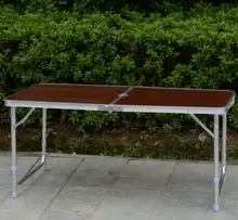 120 60CM Portable Folding Office Desk Aluminium Alloy Beach Table Adjustable Camping Table Barbecue Picnic Table