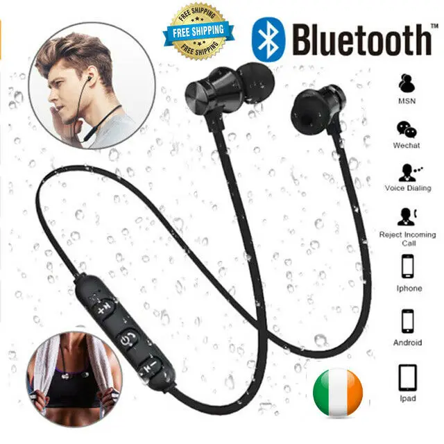 

Magnetic Bluetooth Earphone V4.2 Stereo Sports Waterproof Earbuds Wireless in-ear Headset with Mic for iPhone Samsung