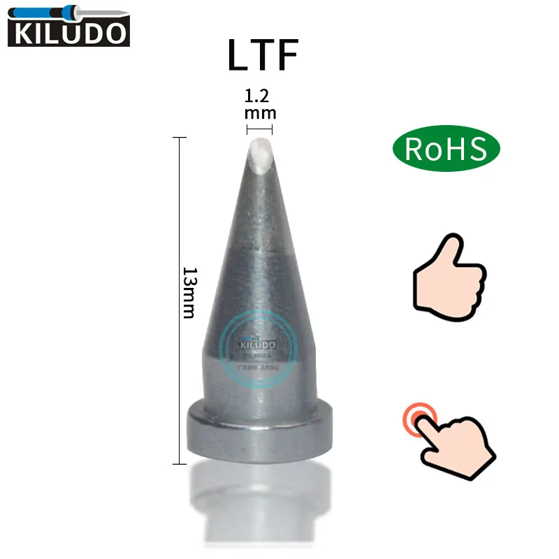 Kiludo 5 шт. LTF soldeirng для паяльной станции Weller WSP80 с железным наконечником 1 2 мм