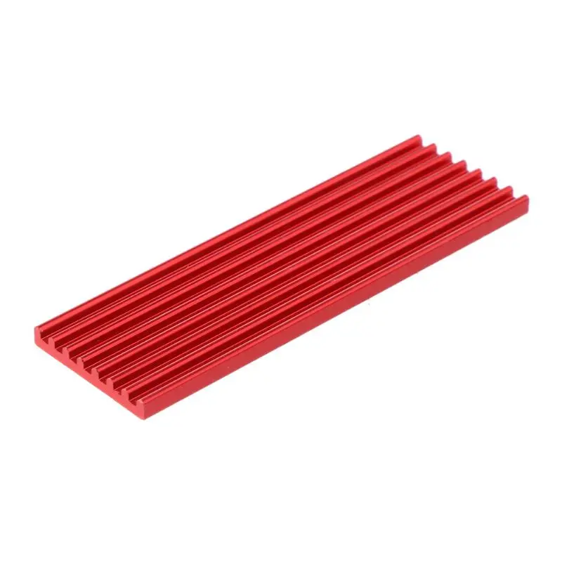 1Set Aluminum Cooling Heatsink Cooling Thermal Pad Cooler For NVME M.2 NGFF 2280 PCI-E SSD Solid State Hard Drive Disk Ordinary