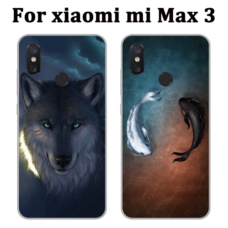 Чехол для xiaomi mi Max 3 милый мультяшный Мягкий силиконовый чехол Max3 телефона miMax