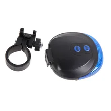 5-LED Bike Cycling Rear Light Taillight Safety Warning Flash Lamp 2 Lasers MTB Bicycle Riding Signal Light Accessories
