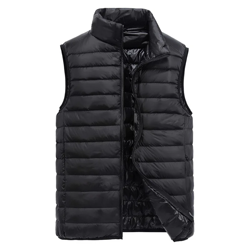 White Duck Down Vest Men Casual Autumn Jacket Men