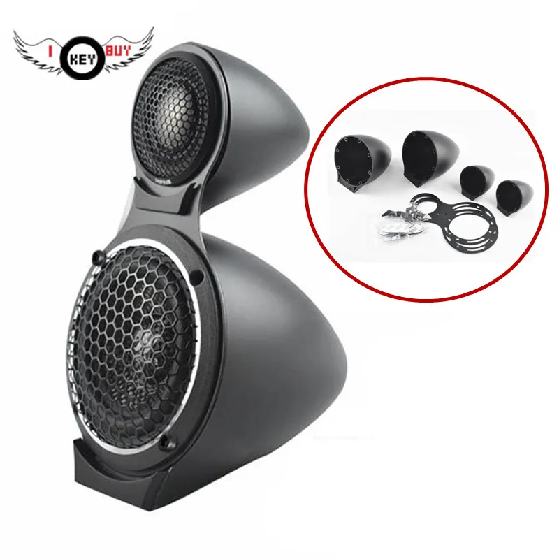 Billig 3,5 zoll Mid range Lautsprecher Basis Auto Horn Modifizierte Drei weg Lautsprecher Halterung Höhen Mid range Lautsprecher box Halterung Shell Dichtung