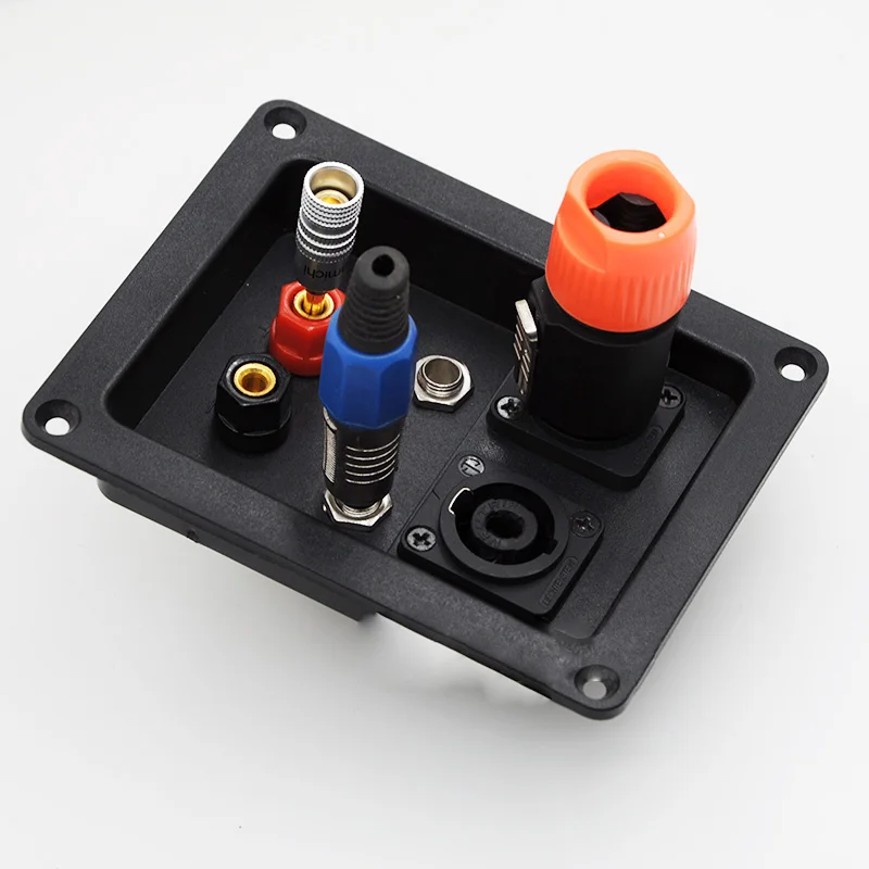 10pcs/lot Six bit speaker junction box connectors Double card sockets