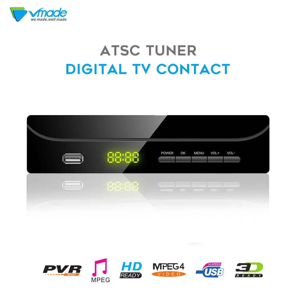 Vmade новейший оригинальный DVB ATSC Q1 цифровой наземный ТВ-приемник тюнер Поддержка PVR