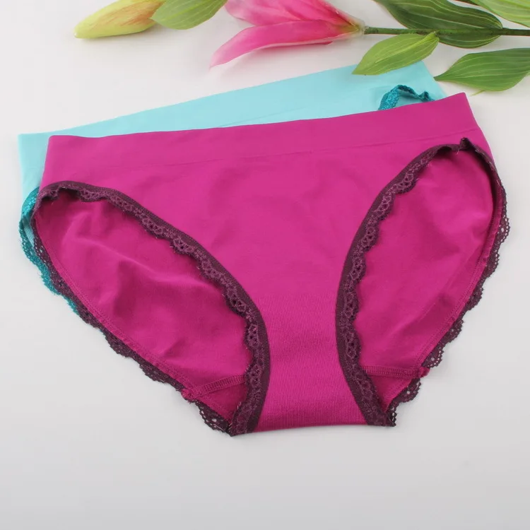 2pcs/bag High Elasticity Soft Breathable Women Panties Female Sexy Low
