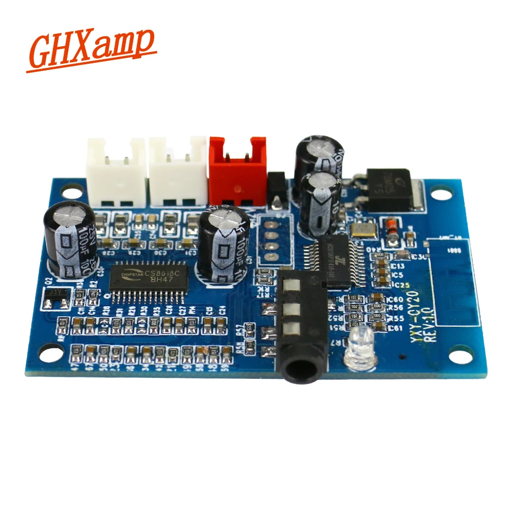 

GHXAMP Bluetooth 4.2 Audio Amplifier 15W*2 Aux Audio Input APP Control Mini Power Amplifier DC7.5V-16V For 5-15W Speaker DIY 1pc