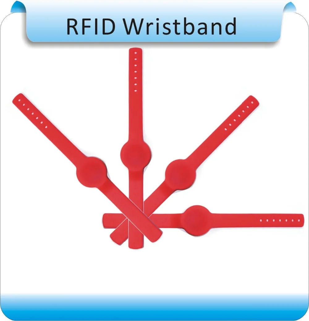 Оптом водонепроницаемый 100 шт силиконовый 125 кГц RFID Электронный пояс/электронный ключ