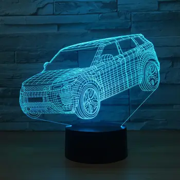 

Big suv Car 3d Lamp 7 Color Led Night Lamps For Kids Touch Led Usb Table Lampara Lampe Baby Sleeping Nightlight Kids Lamp