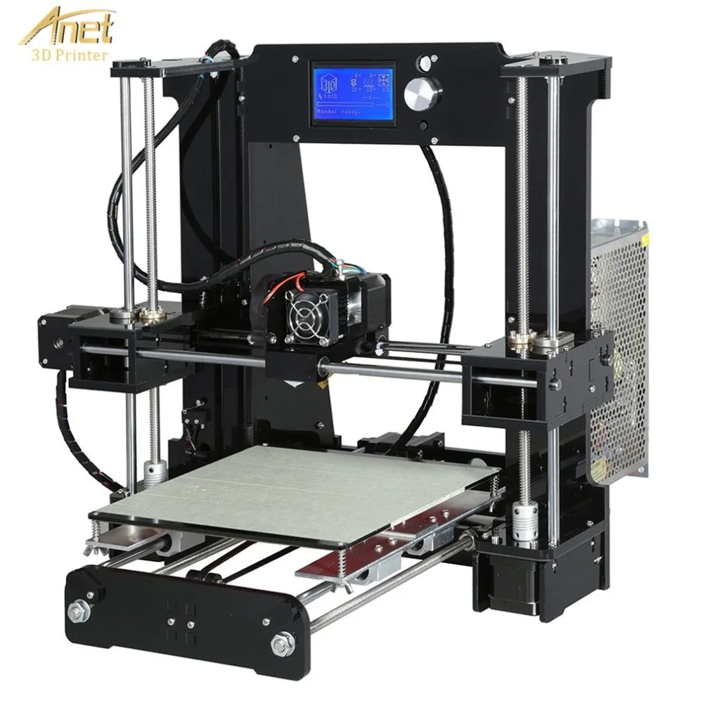 

Anet A6 3D Printer High-precision Large Print Size 220*220*250mm LCD Display Aluminum Hotbed Desktop 3D Printing Machine Kit
