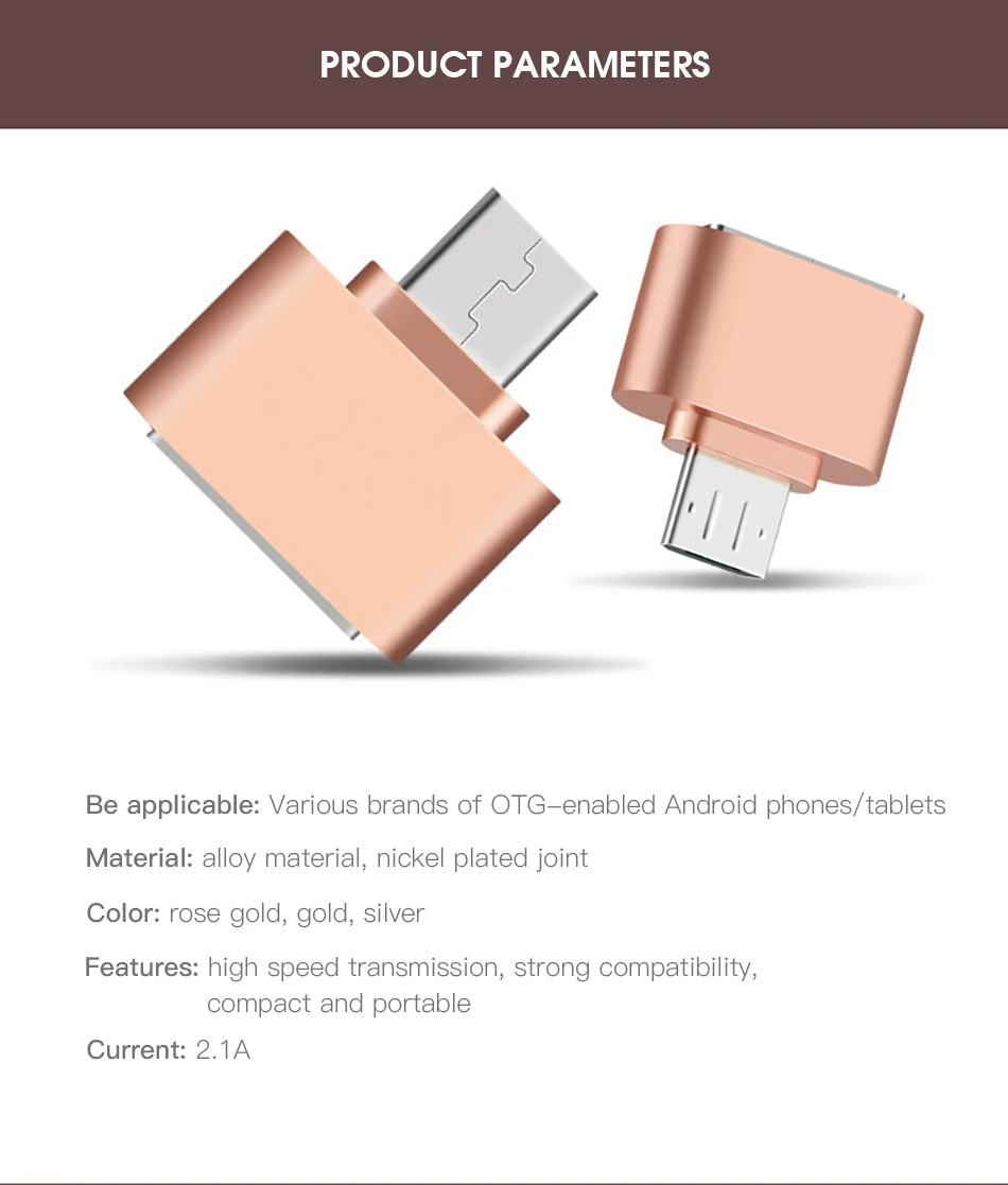 !ACCEZZ OTG Adapter Micro USB To USB 2.0 Converter For Android Phone Samsung LG USB Tablet PC to Flash Drive Mouse OTG Connecter (15)
