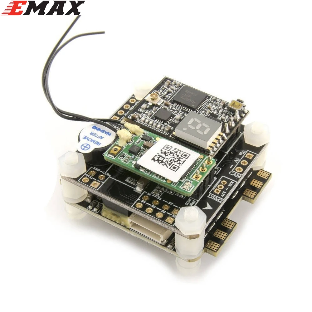 

Emax F4 Magnum All In One FPV Stack Tower System F4 OSD 4 In 1 BLHeli_S 30A ESC VTX FrSky XM+ RX For RC Models Multicopter