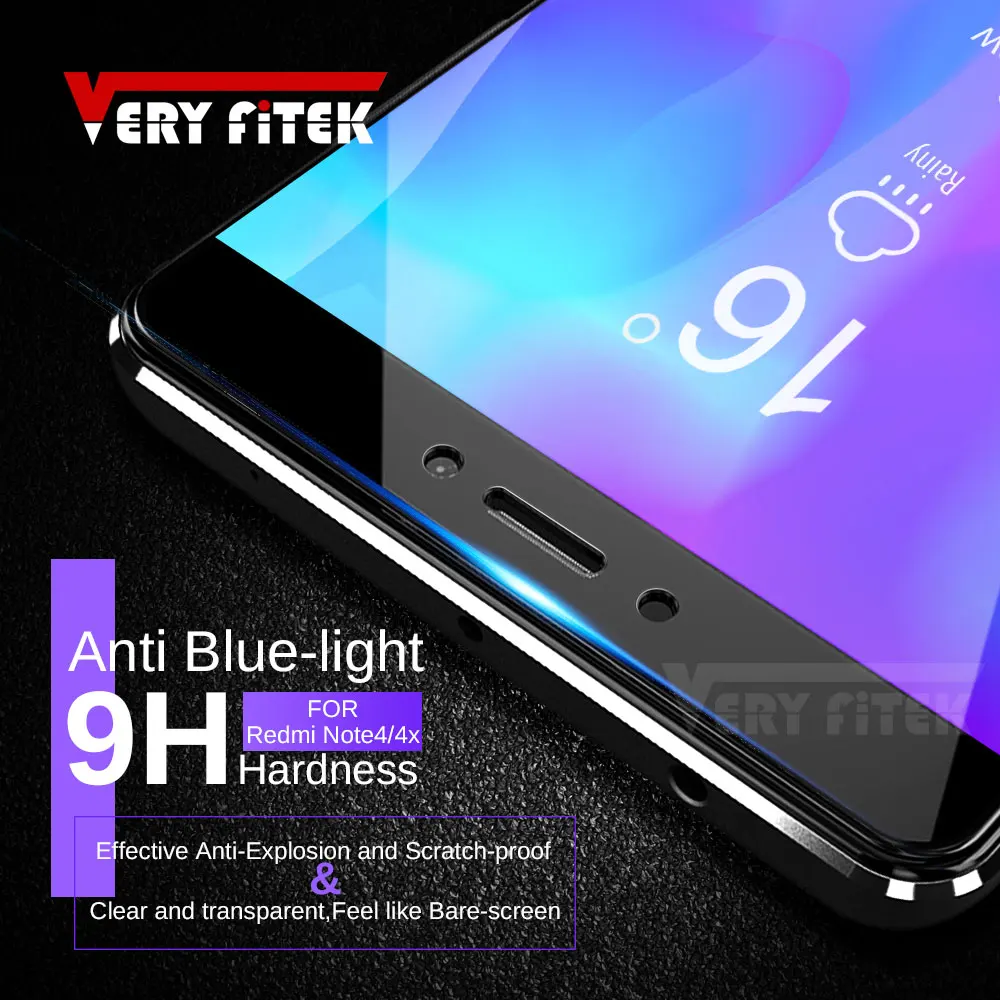 VERYFiTEK закаленное стекло для Xiaomi Redmi 4 Pro 4X4 Prime Note защита экрана HD анти синий свет