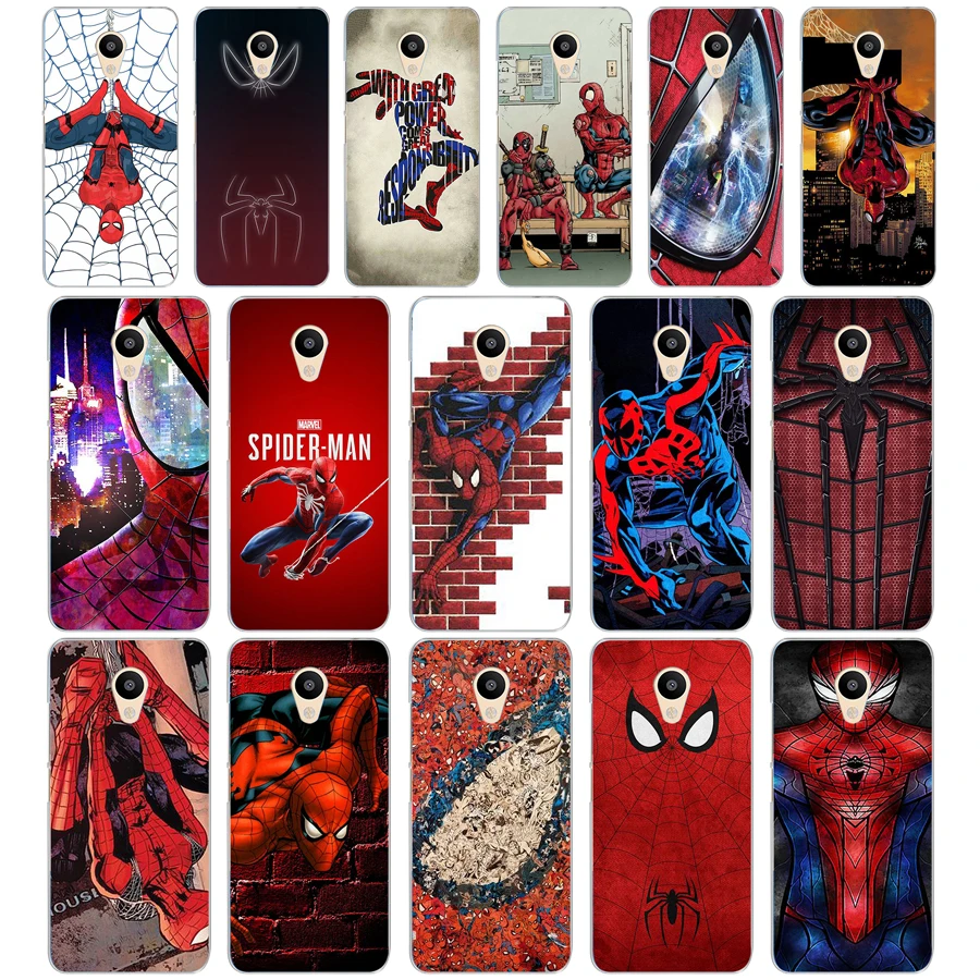 

223DD spiderman marvel superheroes Hard Transparent Cover Case for Meizu M2 M3S M3 M3S M5S Mini M3 note M5 M6 M6 note U10 U20