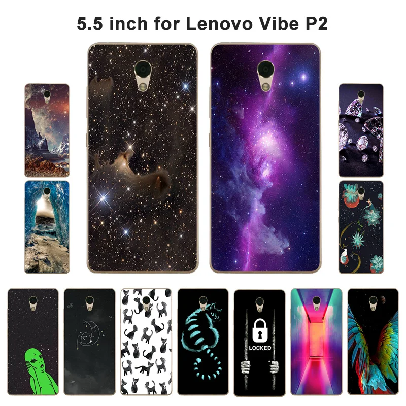 For Lenovo Vibe P2 P2a42 Phone Case TPU Soft Nebula Painted P2/ P2c72 Silicone Cover | Мобильные телефоны и аксессуары