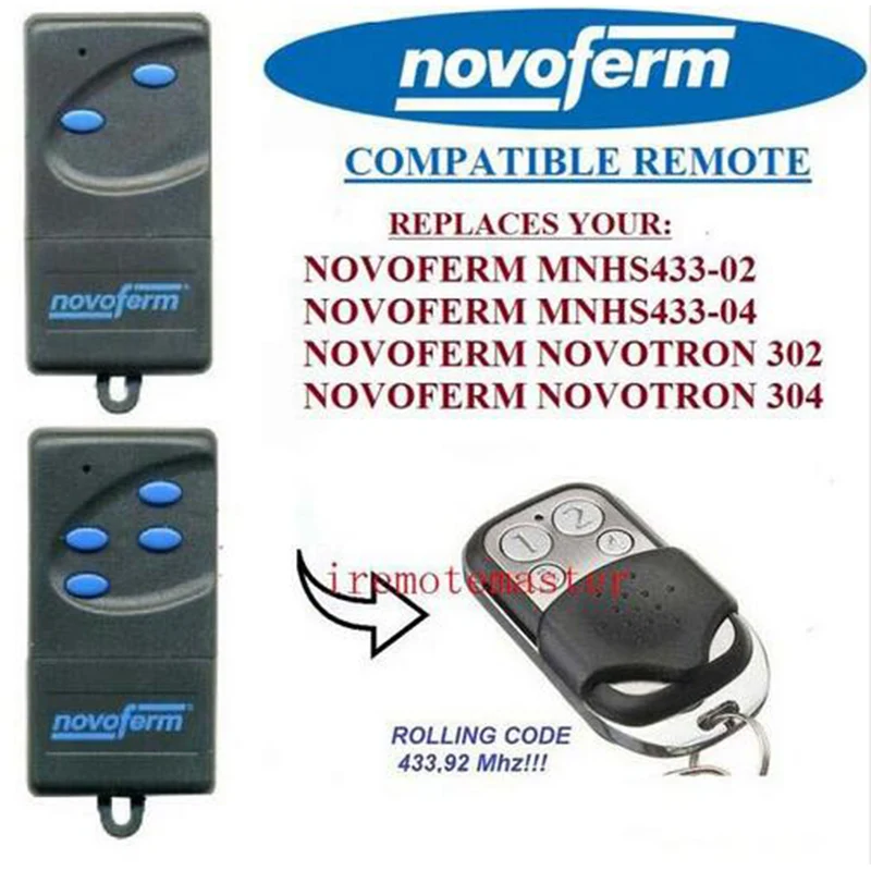 5 шт. для NOVOFERM NOVOTRON 302/304 MNHS433-02/04 дверь гаража с дистанционным управлением очень