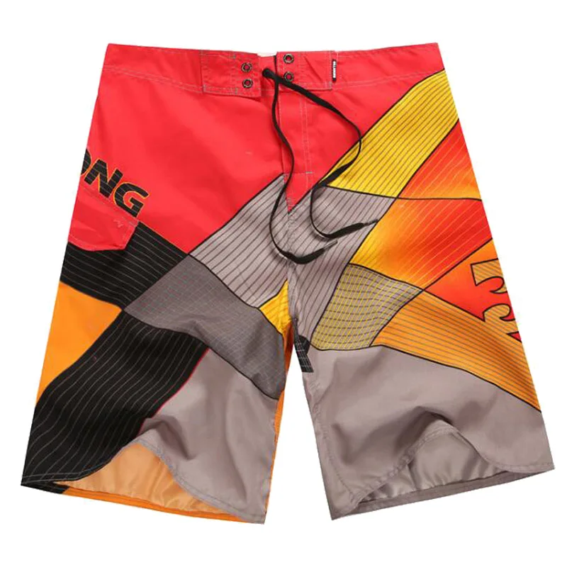 Mens Board Shorts Swimwear Hawaiian Swim Trunks Quick Dry Sportwear Summer Holiday Surf Beach Bathing Suits Shorts