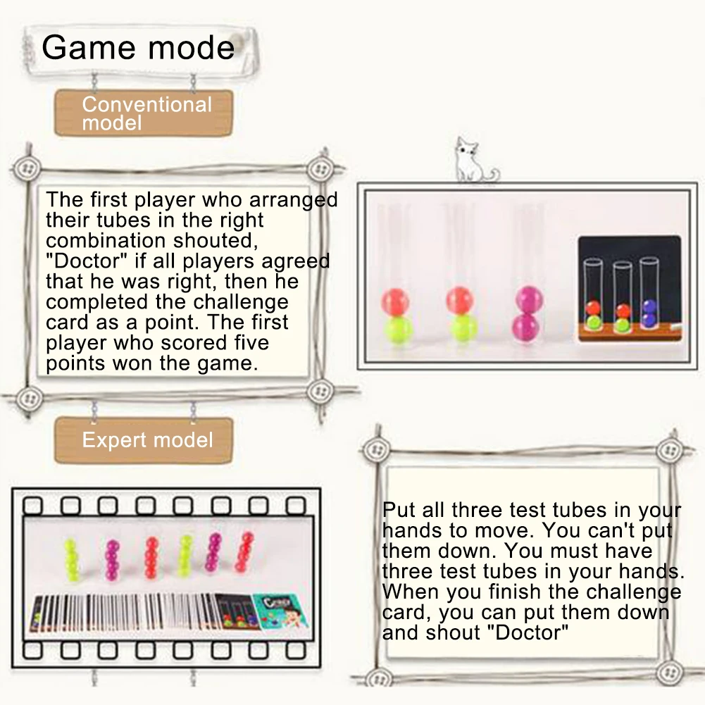 Дети ролевые игры учёный удалить мяч Трубы Настольная игра набор интеллектуальная игрушка