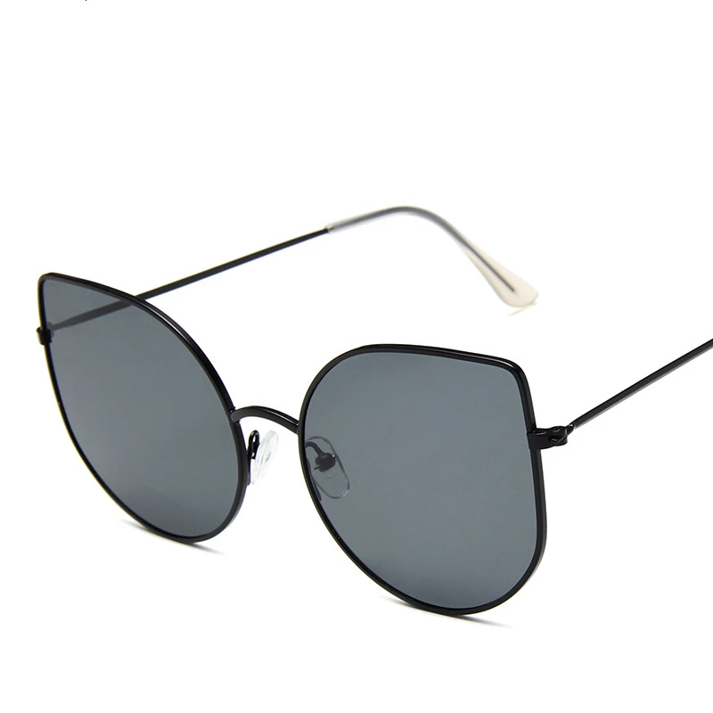 Солнцезащитные очки "кошачий глаз", женские брендовые дизайнерские Винтажные Солнцезащитные очки, модные солнцезащитные очки для вождения, женские солнцезащитные очки "кошачий глаз", UV400 - Цвет линз: Black Gray
