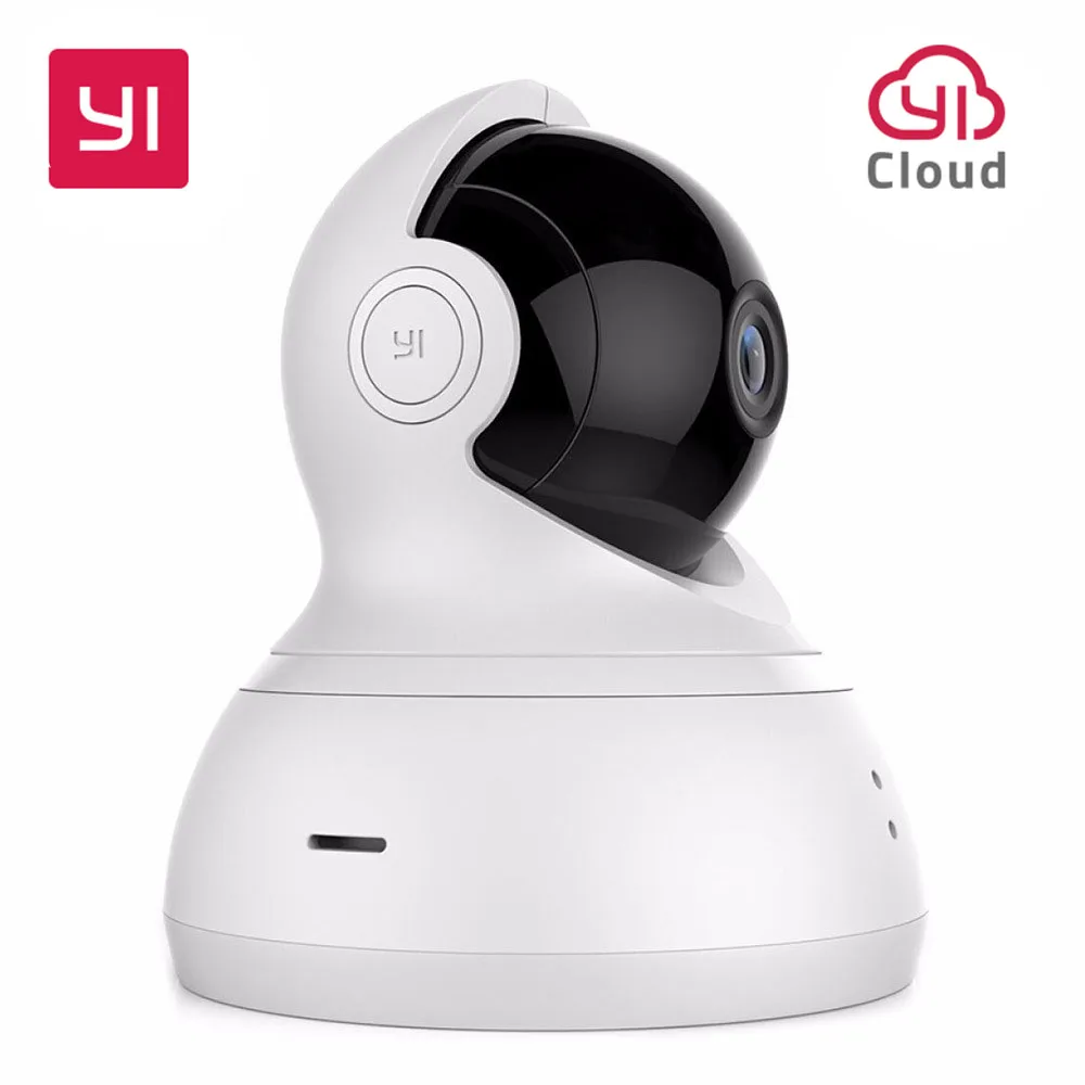 YI купол Камера 720 P охранных Cam WI FI панорамирования/наклона/зум Беспроводной IP